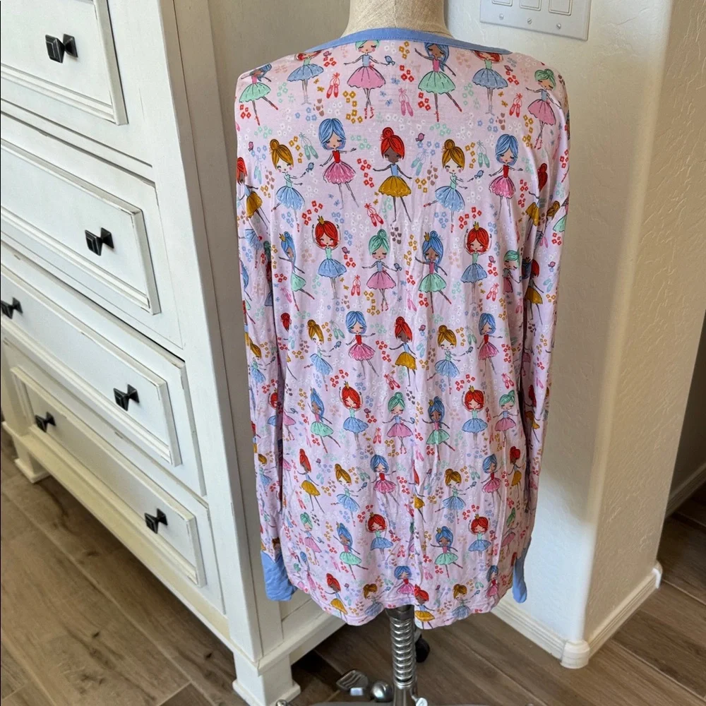 Little Sleepies L Prima Ballerina print women’s pj set - Picture 4 of 6